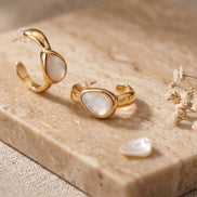 Luna Pearl Hoops