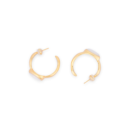 Luna Pearl Hoops