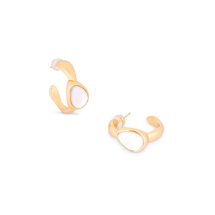 Luna Pearl Hoops
