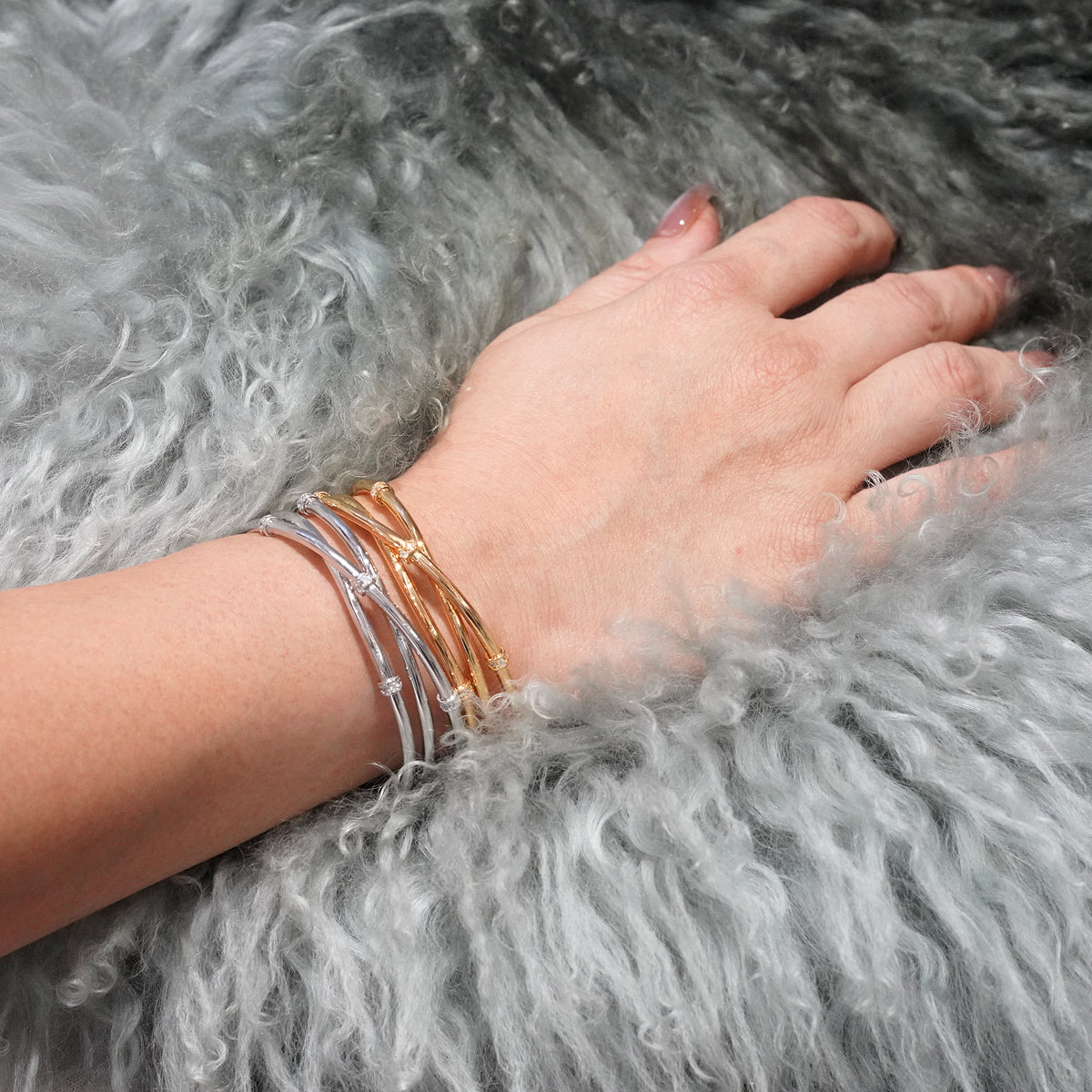Double Infinity Bracelet Silver