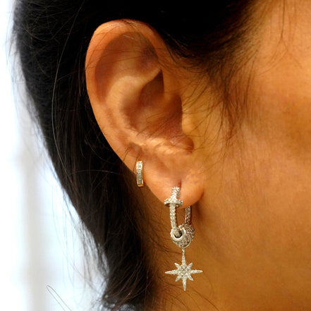 Elara Star Hoops